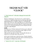 THÀNH NGỮ VỚI “CLOCK”