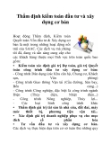 Thẩm định kiểm toán đầu tư và xây dựng cơ bản