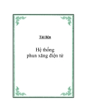 Hệ thống phun xăng điện tử tự động
