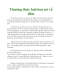 Thưởng thức loài hoa nở về đêm