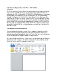 Cải thiện tốc độ cho Microsoft Word 2007 trở lên