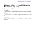 Đề thi thử ĐH đợt 1 trường THPT chuyên Hà Tĩnh(môn Ngữ Văn)