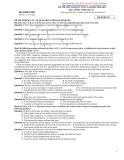Đề thi thử Đại học lần 1 môn tiếng Anh khối D năm 2011 - Mã đề 023