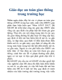 Giáo dục an toàn giao thông trong trường học