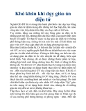 Khó khăn khi dạy giáo án điện tử