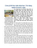 Làm gì khi học sinh chán học: Tác dụng ngược từ sự kỳ vọng