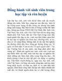 Ðồng hành với sinh viên trong học tập và rèn luyện