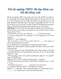 Thi tốt nghiệp THPT: Để đạt điểm cao bài thi tiếng Anh
