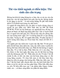 Thi vào khối ngành có điều kiện: Thí sinh cần cẩn trọng