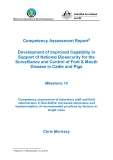 Báo cáo nghiên cứu khoa học " Development of Improved Capability in Support of National Biosecurity for the Surveillance and Control of Foot & Mouth Disease in Cattle and Pigs - Milestone 10 "