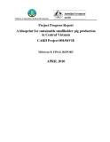 Báo cáo nghiên cứu khoa học "A blueprint for sustainable smallholder pig production in Central Vietnam - Milestone 8 "