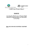 Dự án nông nghiệp: Assessing the effectiveness of Farmer Field Schools for Implementation of Citrus IPM in Viet Nam (MS4)