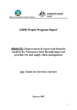 Báo cáo dự án nông nghiệp: Improvement of export and domestic markets for Vietnamese fruit through improved post-harvest and supply chain management (MS5)