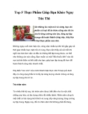 Top 5 Thực Phẩm Giúp Bạn Khỏe Ngay Tức Thì