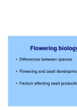Báo cáo nghiên cứu nông nghiệp " Flowering biology "