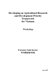 Báo cáo nghiên cứu nông nghiệp " Developing an Agricultural Research and Development Priority Framework for Vietnam "