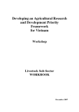 Báo cáo: Developing an Agricultural Research and Development Priority Framework for Vietnam (December 2007)
