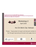 Báo cáo khoa học nông nghiệp: Improvement of export and domestic markets for Vietnamese fruit through improved post-harvest and supply chain management 