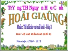 Giáo án tự nhiên xã hội lớp 3 " Vệ sinh thần kinh " 