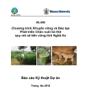 Báo cáo kỹ thuật " Chương trình Khuyến nông và Đào tạo Phát triển Chăn nuôi bò thịt quy mô xã bền vững tỉnh Nghệ An "