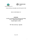 Báo cáo: Cải thiện hệ thống sản xuất nông nghiệp truyền thống (VAC) – hướng sinh kế mới cho người nghèo vùng ven biển (MS7)