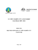 Báo cáo nghiên cứu nông nghiệp " ƯU TIÊN NGHIÊN CỨU LÂM NGHIỆP GIAI ĐOẠN 2007 -2012 ƯU TIÊN NGHIÊN CỨU TẠI HÀ NỘI "