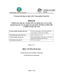 Báo cáo dự án (MS7): Nghiên cứu chọn lọc và phát triển các giống cây có củ có chất lượng hàng hoá cao sử dụng cho mục đích chế biến tại Miền Bắc và Miền Trung Việt Nam - 