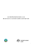 Báo cáo nghiên cứu nông nghiệp " CÁC PHƯƠNG PHÁP SƠ CHẾ CA CAO ĐỂ SẢN XUẤT CA CAO CHẤT LƯỢNG CAO Ở VIỆT NAM "