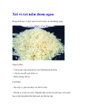 Xôi vò tơi mềm thơm ngon