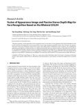 Báo cáo hóa học: "  Research Article Fusion of Appearance Image and Passive Stereo Depth Map for Face Recognition Based on the Bilateral 2DLDA"