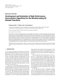 Báo cáo hóa học: " Research Article Development and Evaluation of High-Performance Decorrelation Algorithms for the Nonalternating 3D Wavelet Transform"