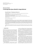 Báo cáo hóa học: " Research Article A Learning State-Space Model for Image Retrieval"