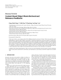 Báo cáo hóa học: " Research Article Content-Based Object Movie Retrieval and Relevance Feedbacks"