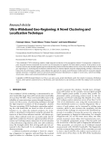 Báo cáo hóa học: "   Research Article Ultra-Wideband Geo-Regioning: A Novel Clustering and Localization Technique"