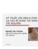 KỸ THUẬT LÊN MEN & PHƠI SẤY CA CAO ÁP DỤNG TẠI WASI VÀ TÂY NGUYÊN  