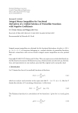 Báo cáo hóa học: "  Research Article Integral Means Inequalities for Fractional Derivatives of a Unified Subclass of Prestarlike Functions with Negative Coefficients"