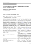 Báo cáo hóa học: "  ZnO Nanorods via Spray Deposition of Solutions Containing Zinc Chloride and Thiocarbamide"