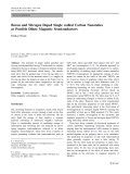 Báo cáo hóa học: " Boron and Nitrogen Doped Single walled Carbon Nanotubes as Possible Dilute Magnetic Semiconductors"