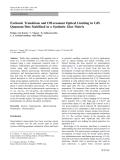 Báo cáo hóa học: "  Excitonic Transitions and Off-resonant Optical Limiting in CdS Quantum Dots Stabilized in a Synthetic Glue Matrix"