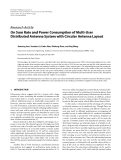 Báo cáo hóa học: "  Research Article On Sum Rate and Power Consumption of Multi-User Distributed Antenna System with Circular "