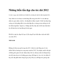 Những biến tấu đẹp cho tóc dài 2012