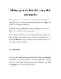 Những gợi ý tóc Bob thời trang nhất cho mùa hè