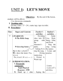 UNIT 1: LET’S MOVE