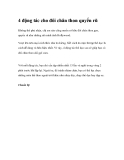 4 động tác cho đôi chân thon quyến rũ