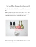 Nail hoa hồng vitange đón mùa xuân tới