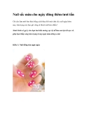 Nail sắc màu cho ngày đông thêm tươi tắn