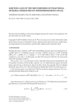 Báo cáo hóa học: "LIMITING CASE OF THE BOUNDEDNESS OF FRACTIONAL INTEGRAL OPERATORS ON NONHOMOGENEOUS SPACE"