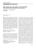 Báo cáo hóa học: "Single step process for the synthesis of carbon nanotubes and metal/alloy-ﬁlled multiwalled carbon nanotubes"