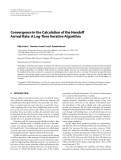 Báo cáo hóa học: "Convergence in the Calculation of the Handoff Arrival Rate: A Log-Time Iterative Algorithm"