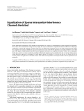 Báo cáo hóa học: " Equalization of Sparse Intersymbol-Interference Channels Revisited"